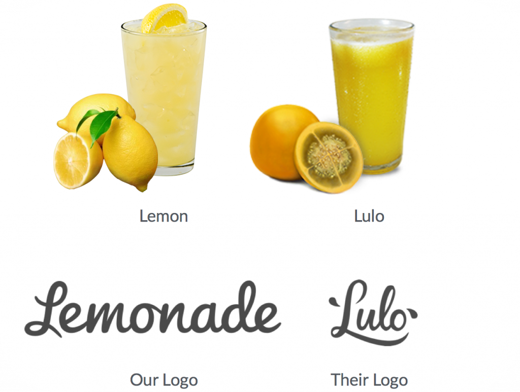 Liberty Mutual's Lulo an exact copy of Lemonade