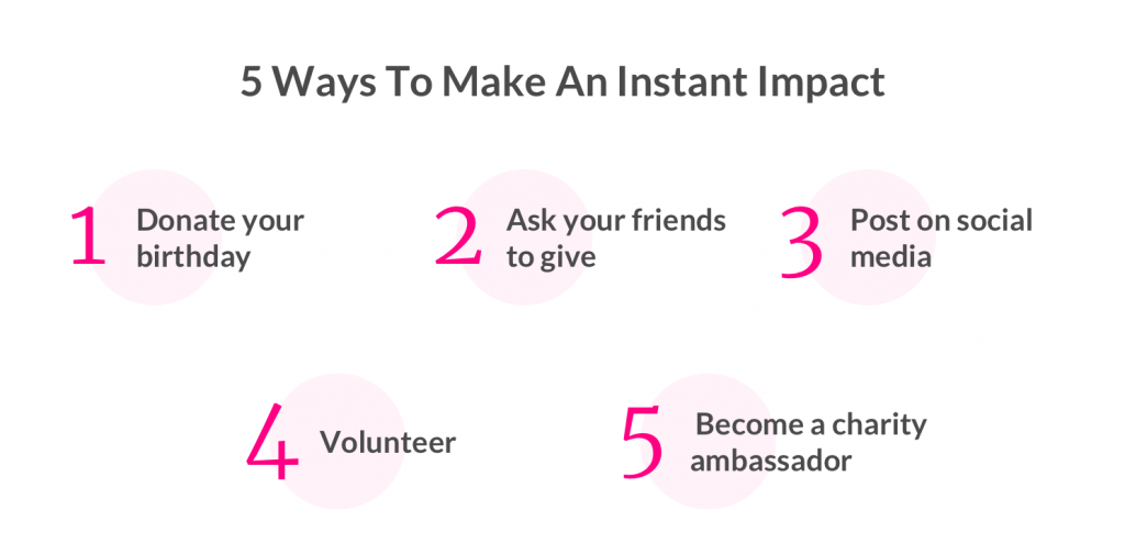 giving back - 5 ways to make an instant impact