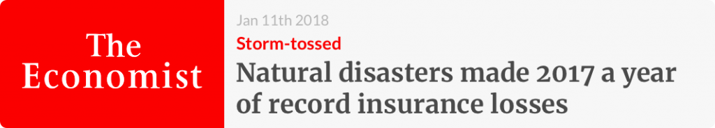 natural disasters 2017 and insurance losses