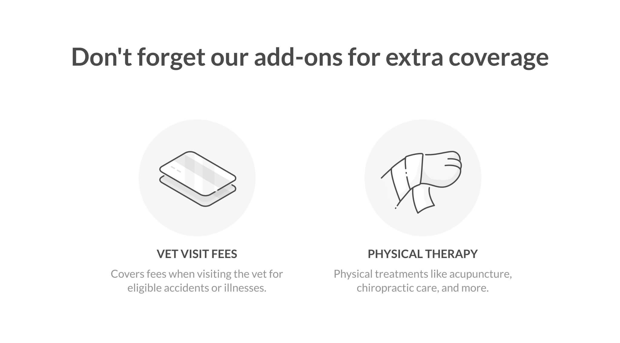 pet insurance add-ons