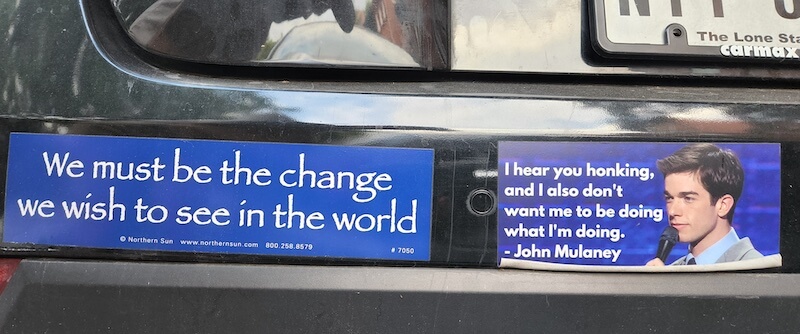 example of a bumper sticker