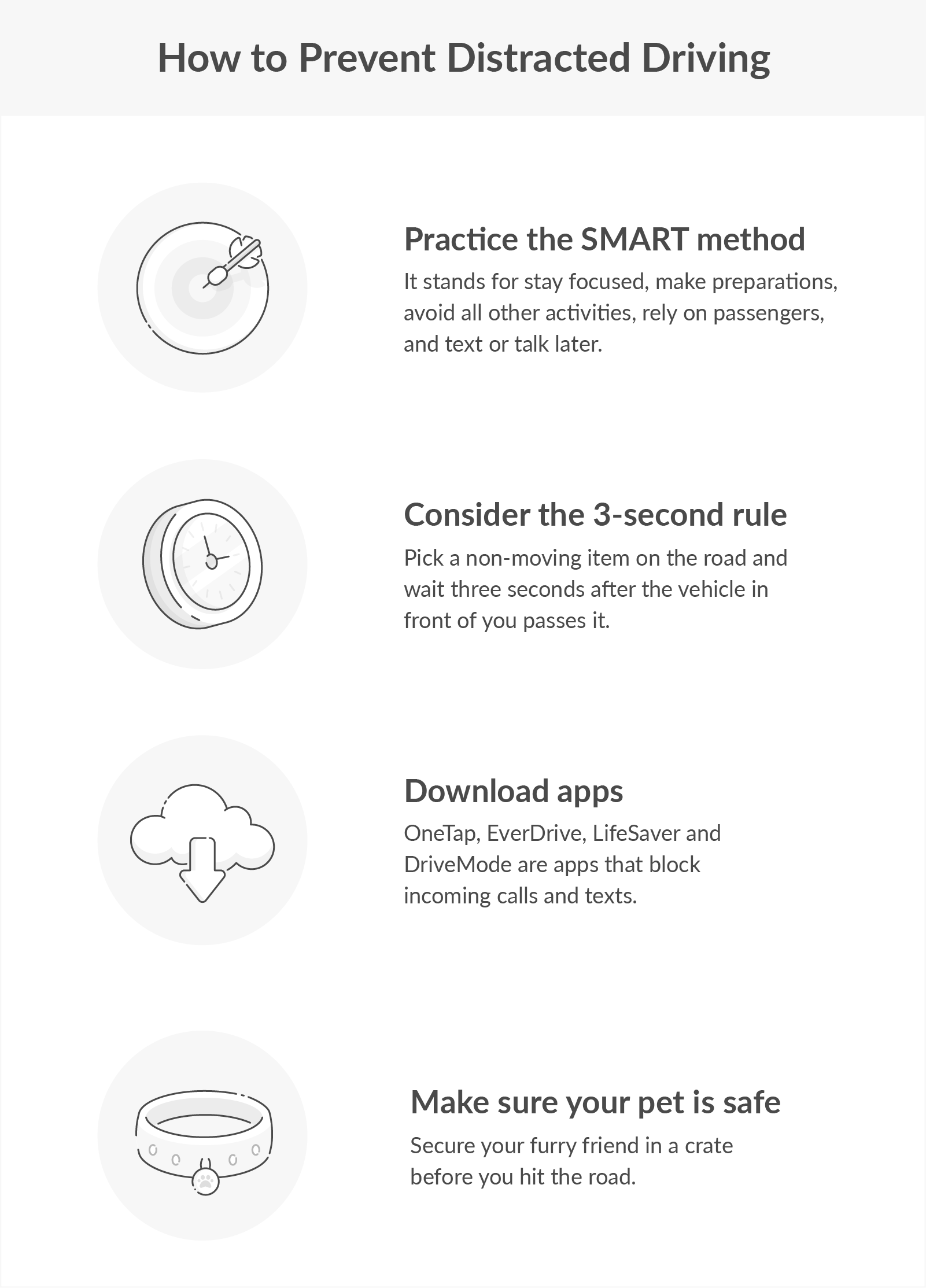 Distracted driving prevention: 7 tips to stay safe