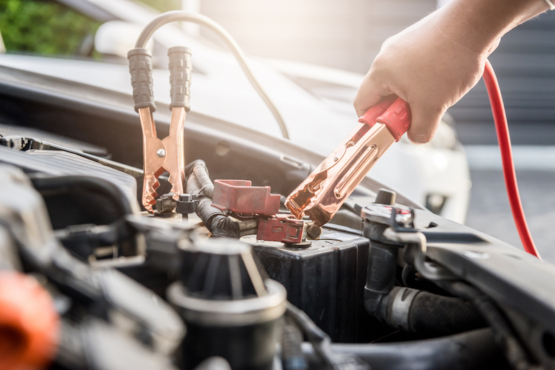 car clicking jump-start