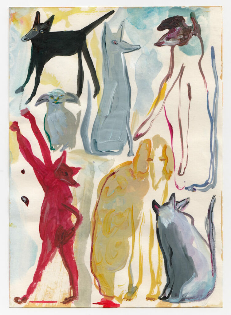 "Dogs We Saw Today" by Eve Ackroyd, previously offered for sale on Drawer.