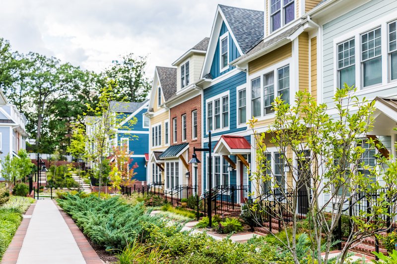 row of townhouses