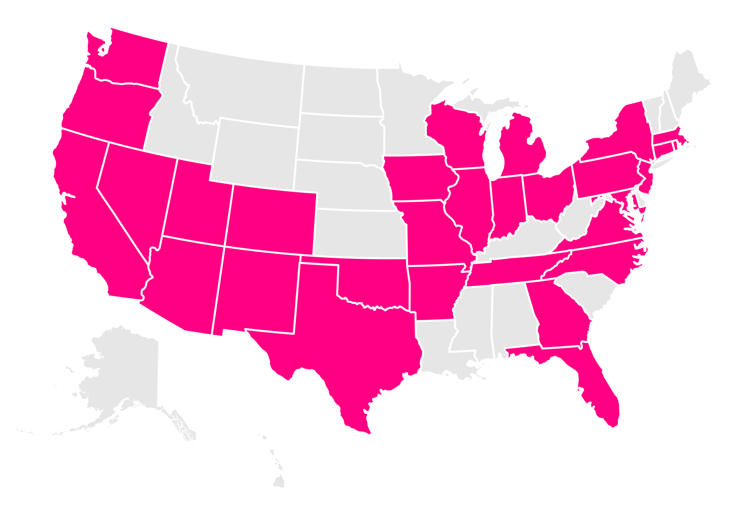 This is where Lemonade Renters is available in the US.