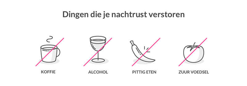 Voedsel en drank om te vermijden